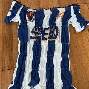 Off the shoulder sports top